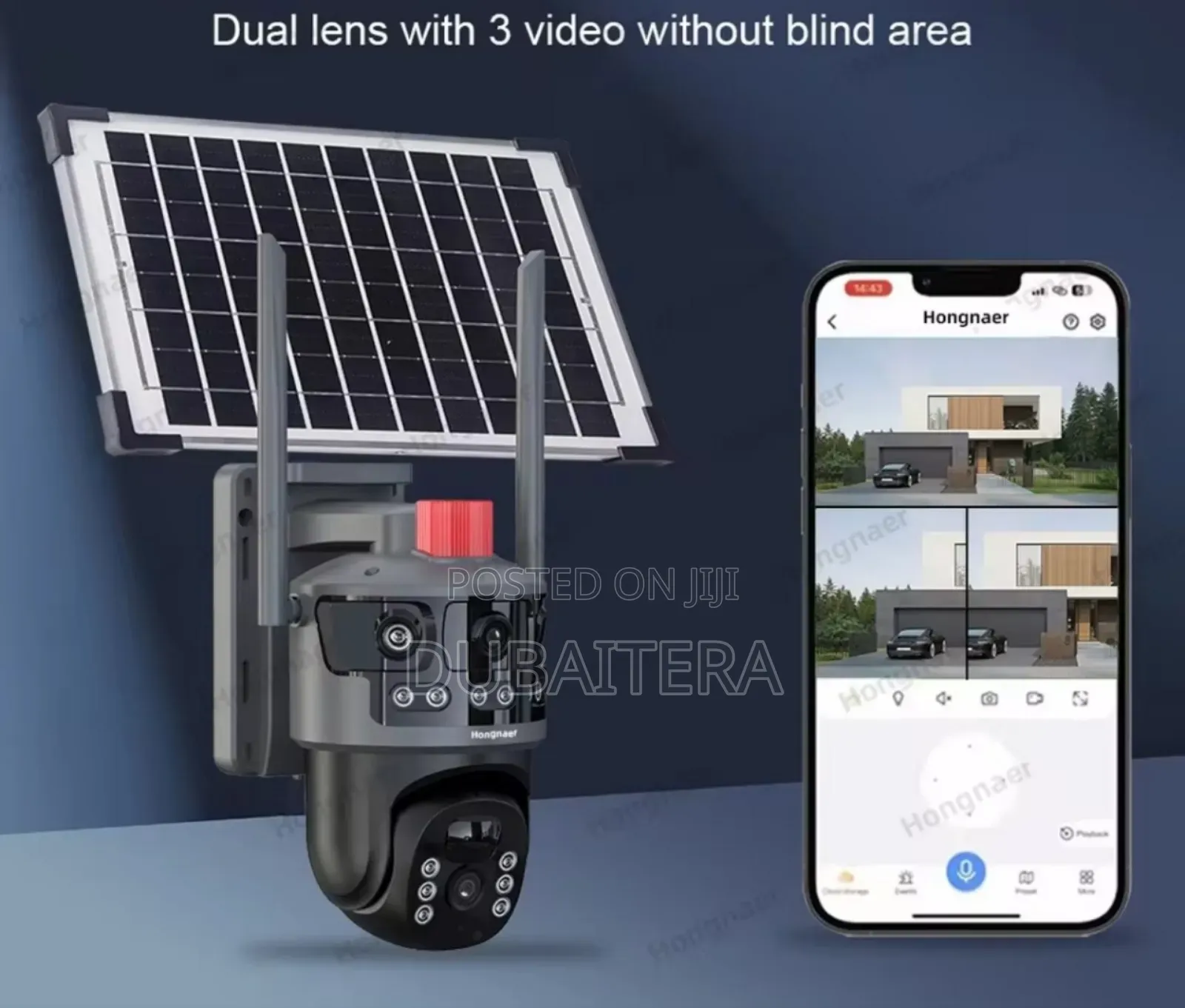 Ai 8mp 2 Lenses Wireless 5g Sim Card Solar PTZ CCTV Camera