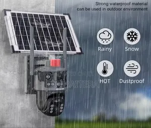 Ai 8mp 2 Lenses Wireless 5g Sim Card Solar PTZ CCTV Camera