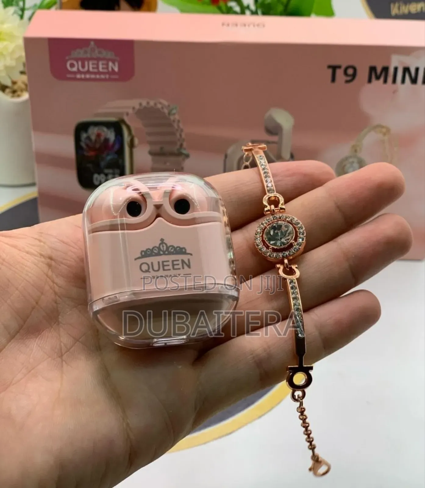 Germany Smart Watch + Airpods + Braclet + Extra Straps + Rose Flower