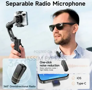 Photo - Ai Stabilzation 3 Axis Gimbal With Detachable Radio Microphone