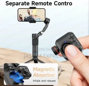 Ai Stabilzation 3 Axis Gimbal With Detachable Radio Microphone