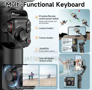 Ai Stabilzation 3 Axis Gimbal With Detachable Radio Microphone