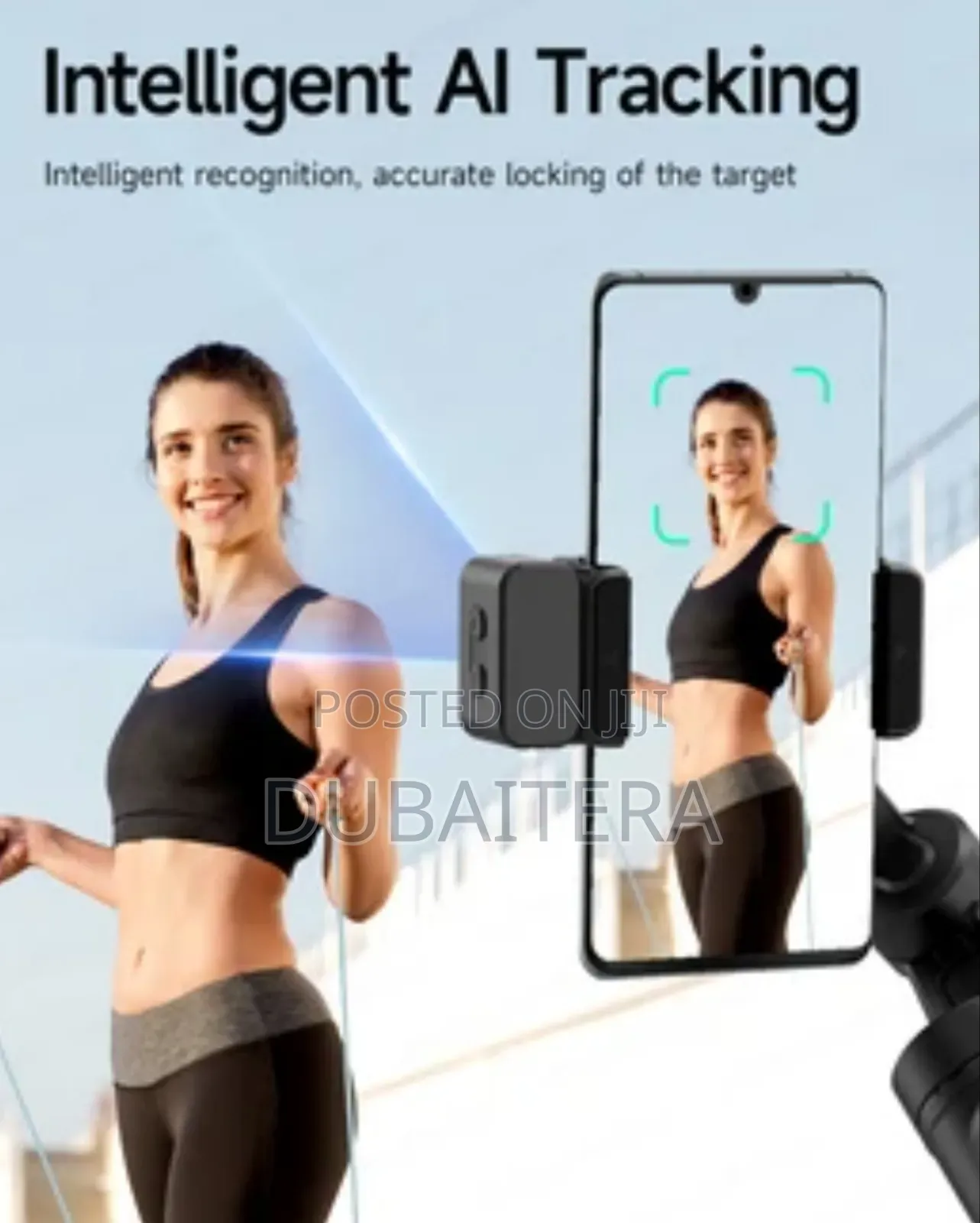 Ai Stabilzation ያለው 3 Axis Gimbal የራሱ የሆነ Radio Microphone ያለው የሚነቀል