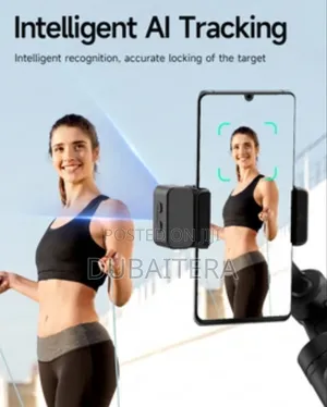 Ai Stabilzation ያለው 3 Axis Gimbal የራሱ የሆነ Radio Microphone ያለው የሚነቀል