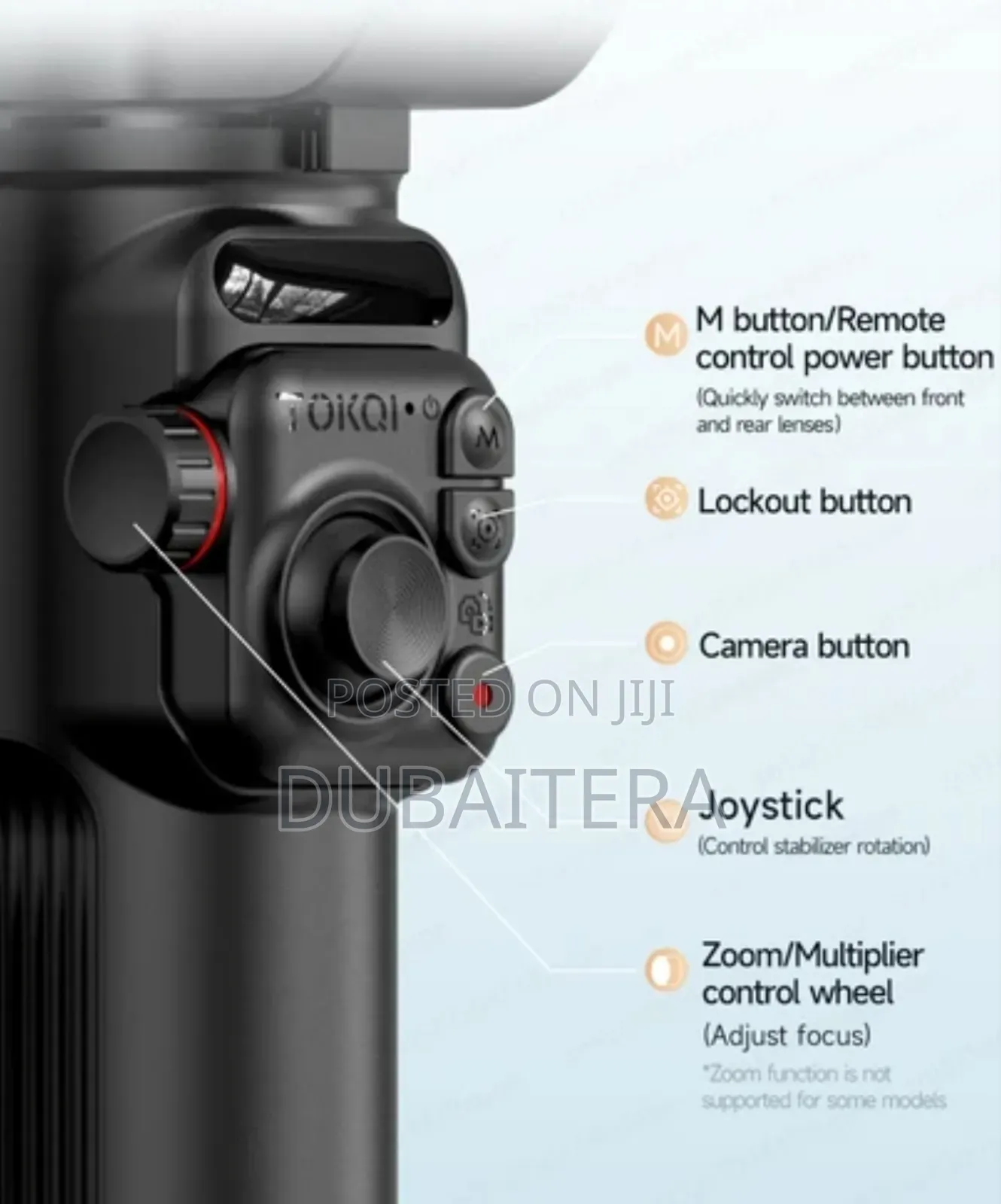 Ai Stabilzation ያለው 3 Axis Gimbal የራሱ የሆነ Radio Microphone ያለው የሚነቀል