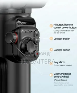 Ai Stabilzation ያለው 3 Axis Gimbal የራሱ የሆነ Radio Microphone ያለው የሚነቀል