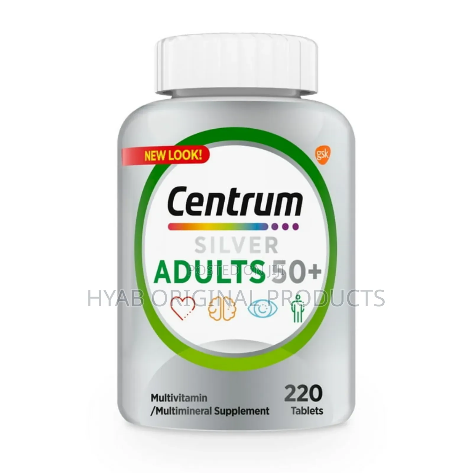Centrum Silver Adults 50+ , 220 Tablets