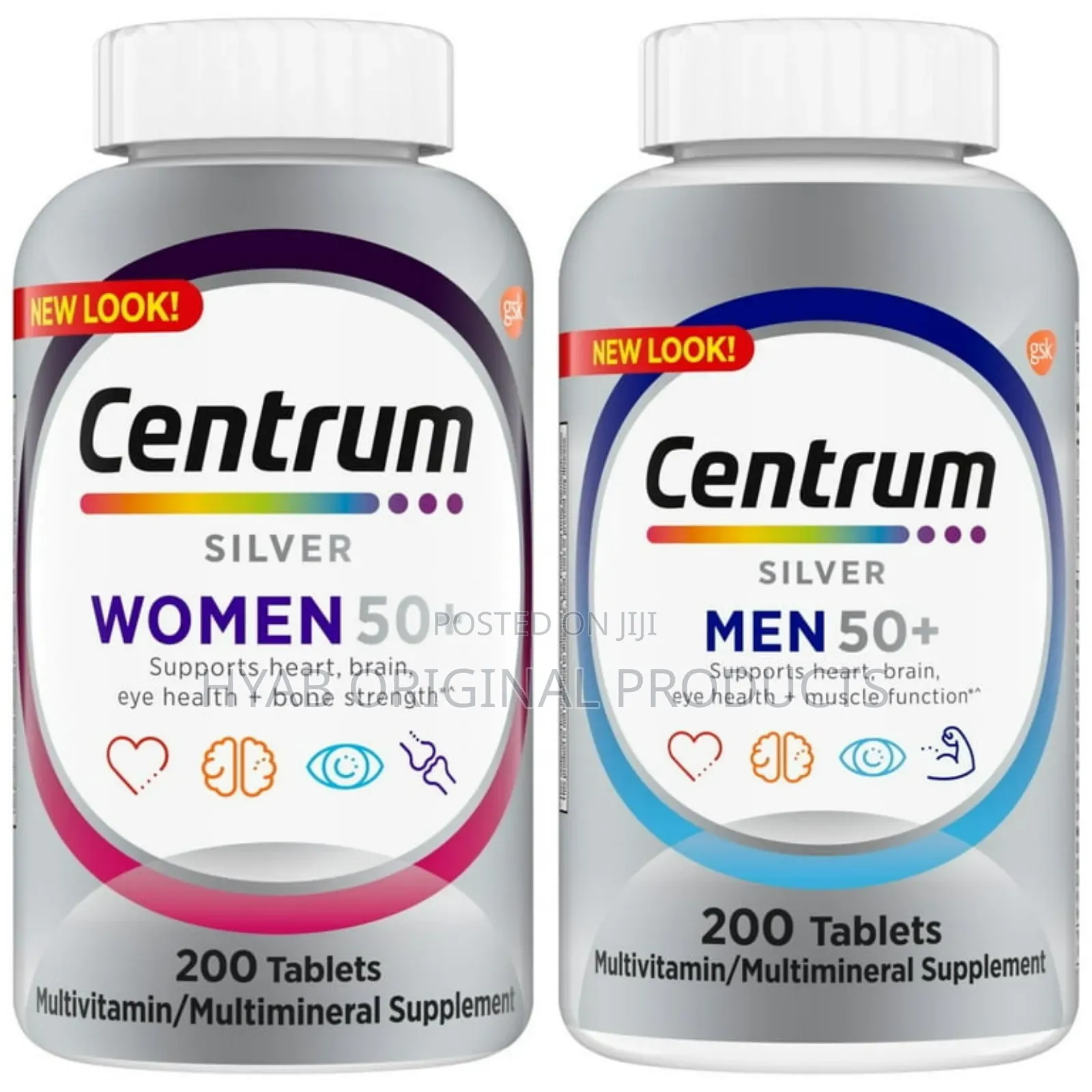 Centrum Women and Men 50+, 200 Tablets