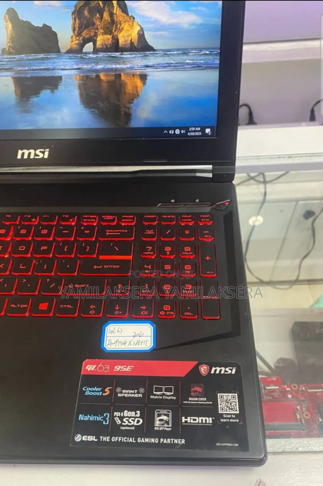 New Laptop MSI 16GB Intel Core I7 SSD 512GB