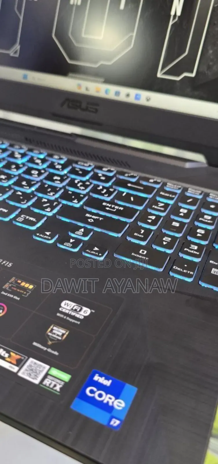 New Laptop Asus TUF Gaming A15 16GB Intel Core I7 HDD+SSD 512GB