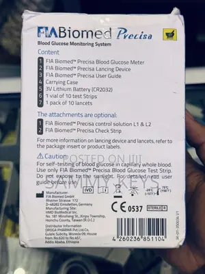 Precisa Fabiomed Blood Glucose Monitoring System
