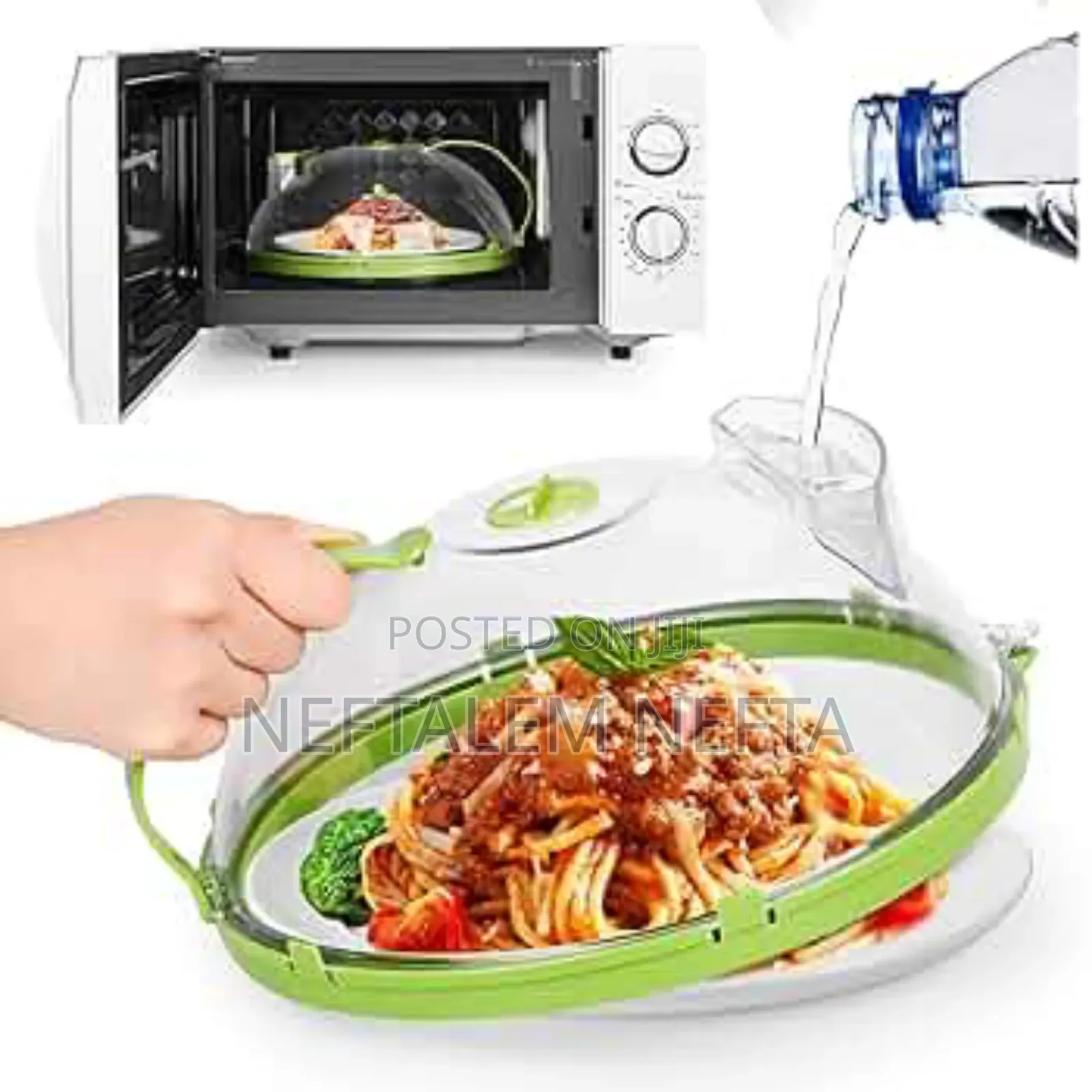 Microwave Food Cover With Plate
