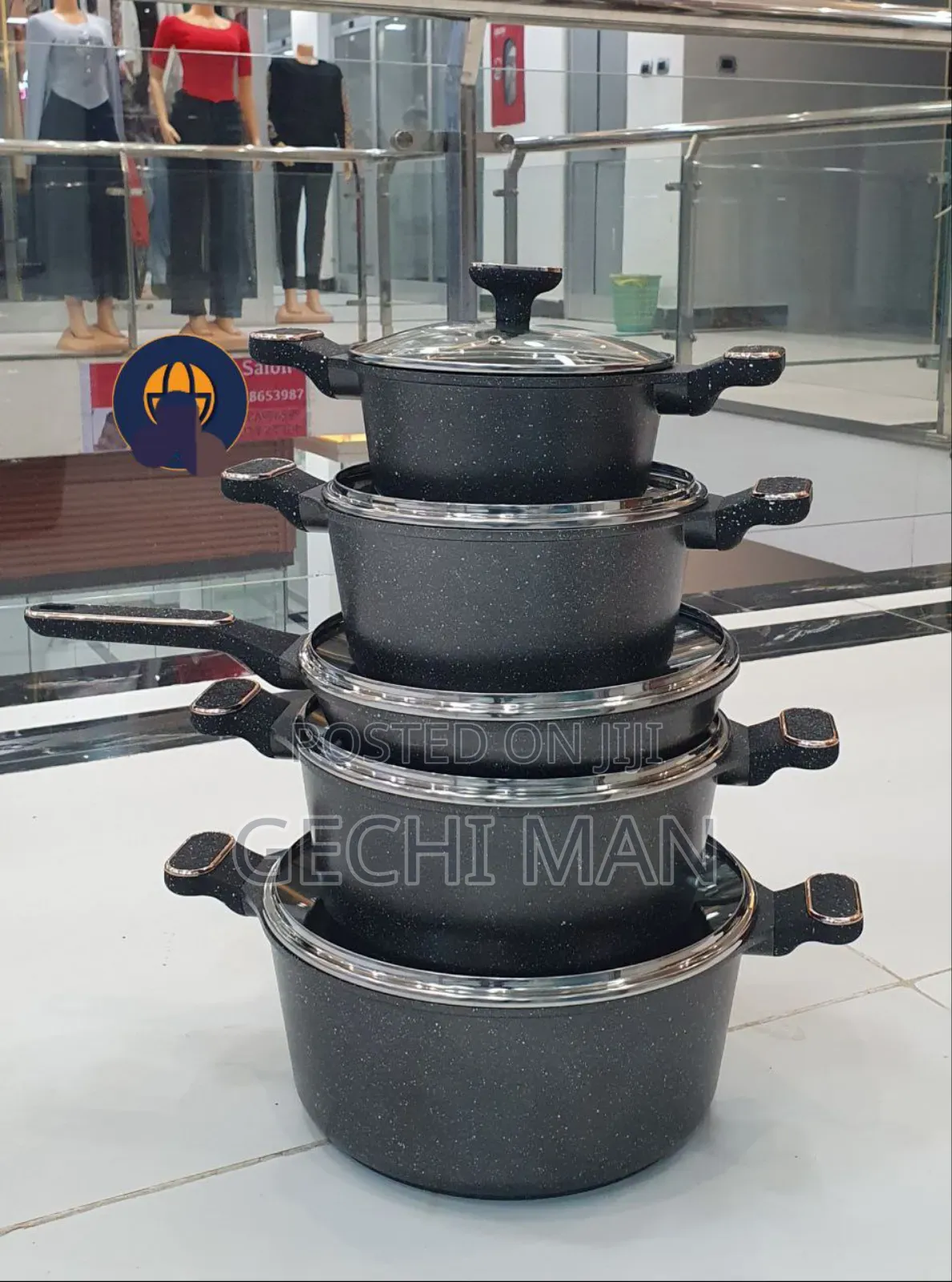 Momcoc 5pcs Die-Cast Casserole Set