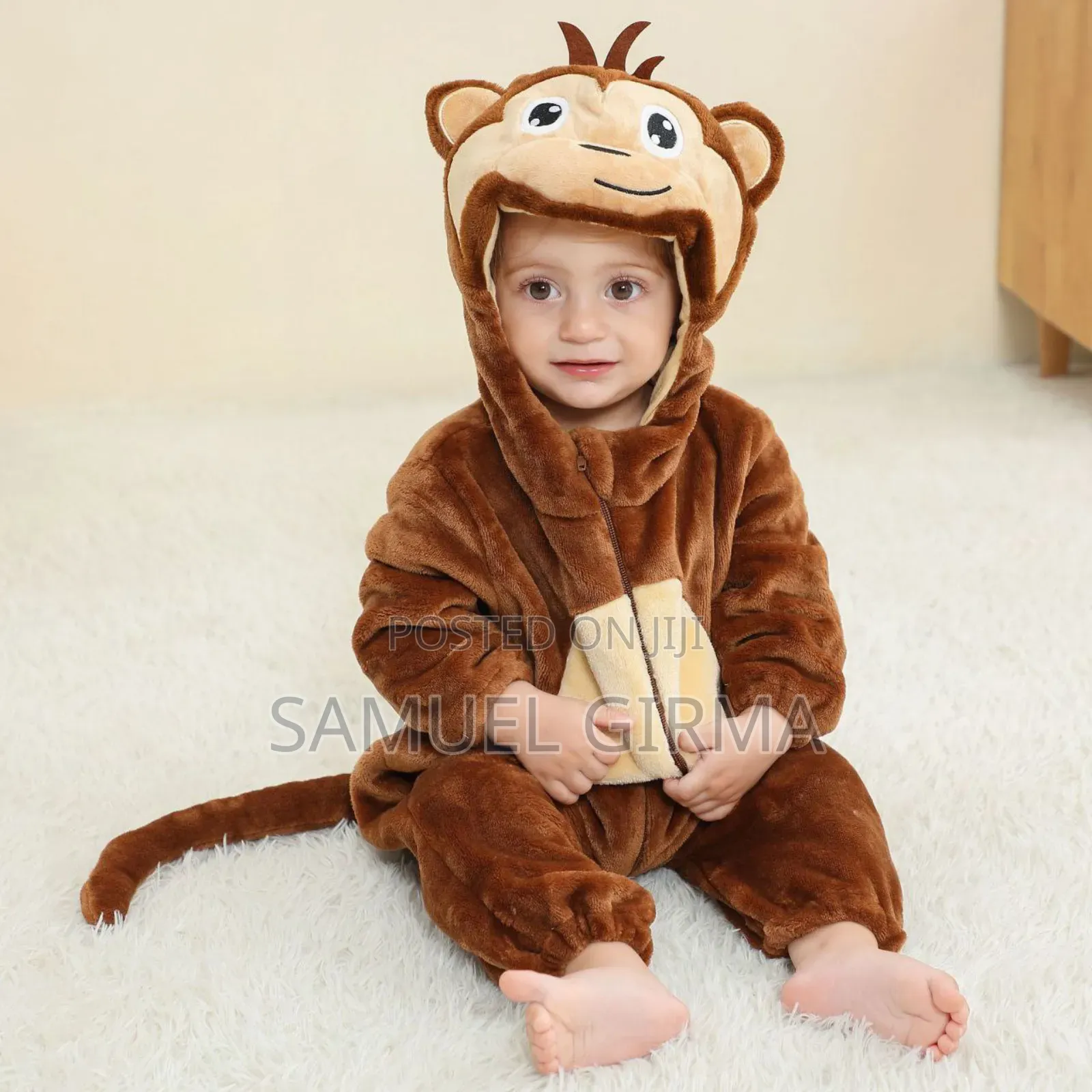 Mk- 0536 Warm 3d Cartoon Animal Costumes Size: 9 Month - 3 Year