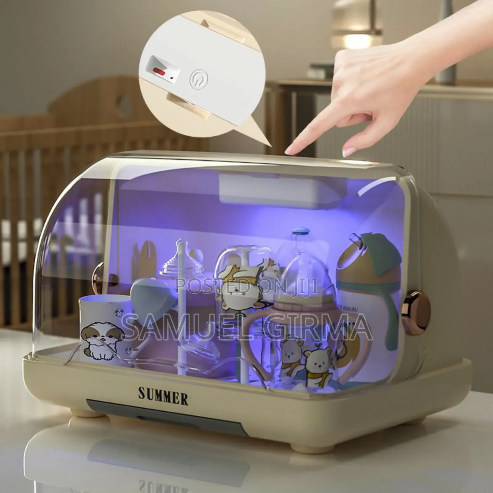 Mk- 0622 Ultraviolet Disinfectant Bottle and Food Item Storage Rack