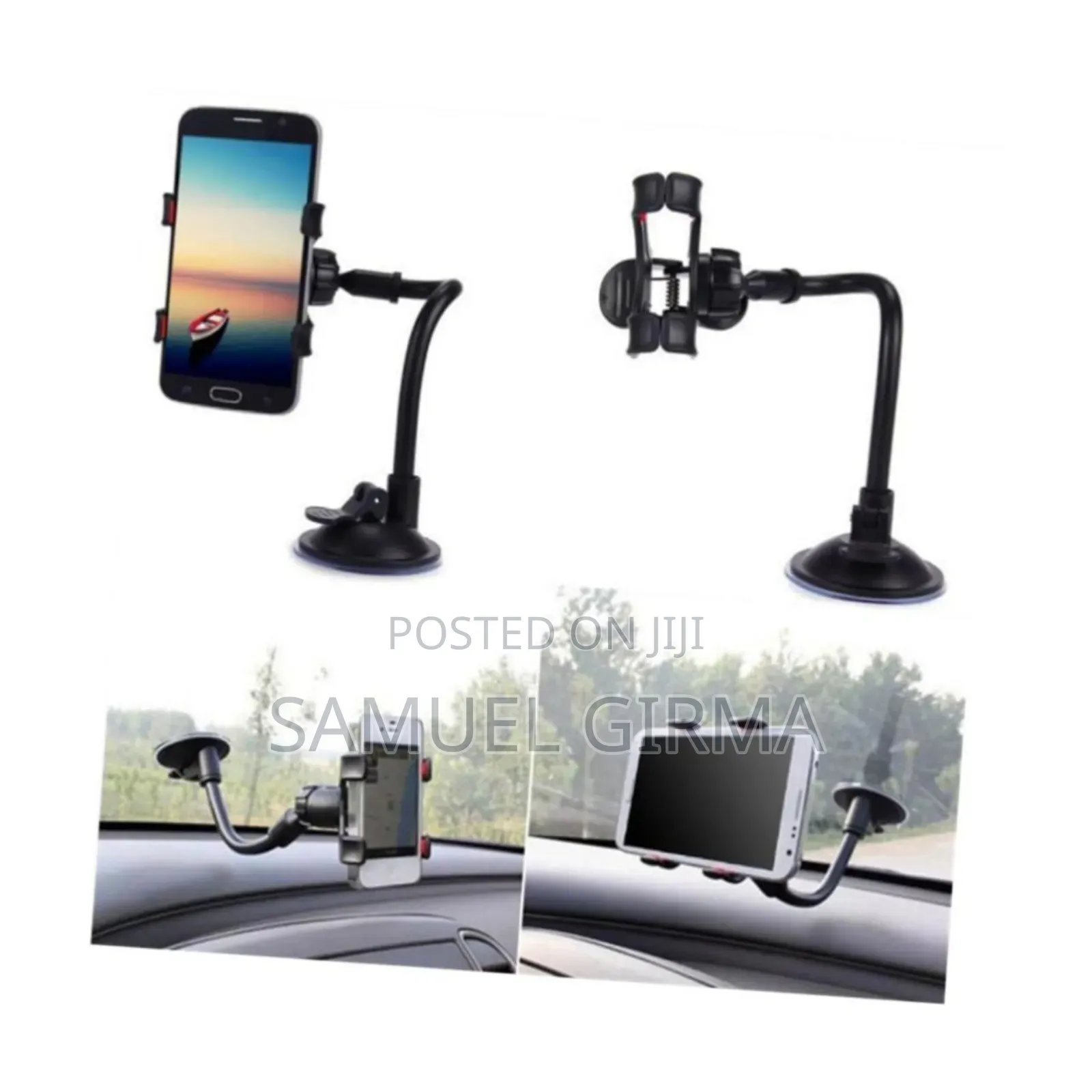 Universal Flexible Mobile Phone Holder Stand With a Suction Cup Base