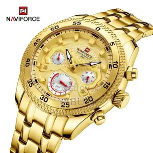 Naviforce Big Dial Quartz Elitex Watch Formen Chronograph Luxury Watch