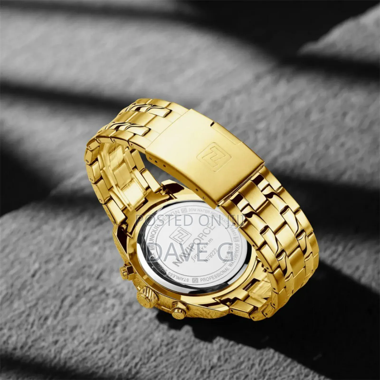 Naviforce Big Dial Quartz Elitex Watch Formen Chronograph Luxury Watch