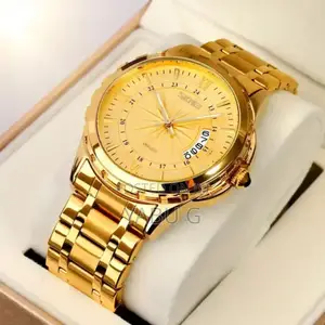Fashionable Luxury Men Quartz Waterproof Watch Display Calendar Watch