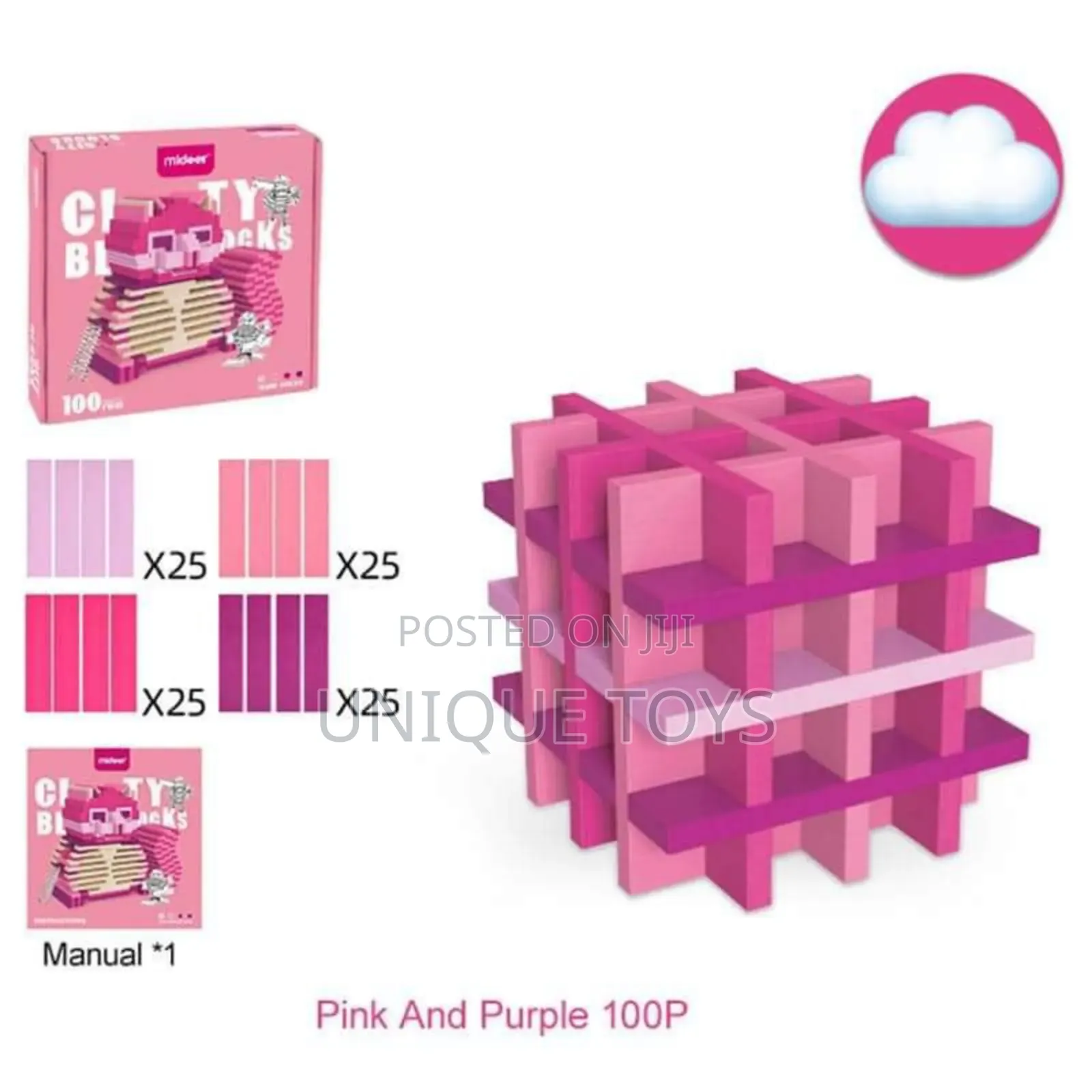 Wooden City Blocks – 100 PCS No Glue No Buckles