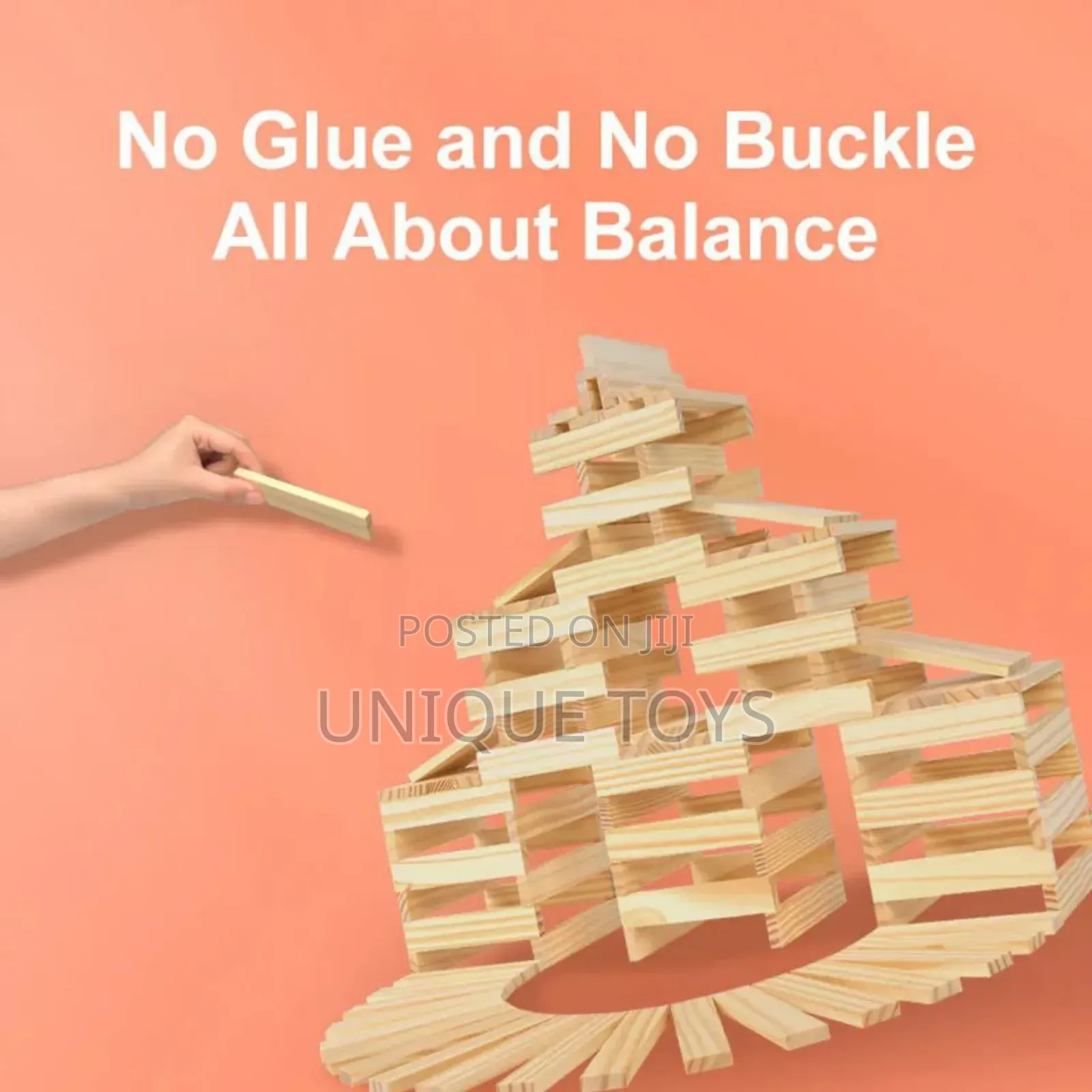 Wooden City Blocks – 100 PCS No Glue No Buckles