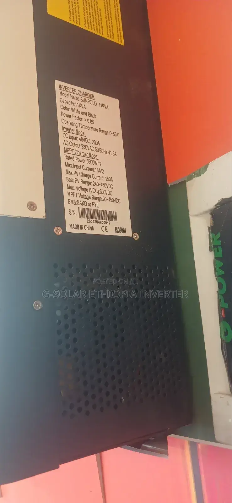 G-Power Solar + Battery Storage – Reliable Power for Ethiopian Homes