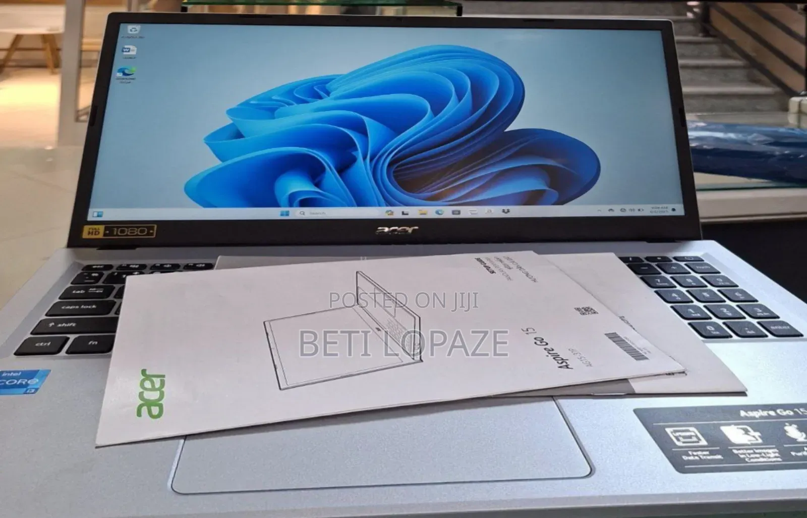 New Laptop Acer Aspire 5 8GB Intel Core i3 HDD+SSD 512GB