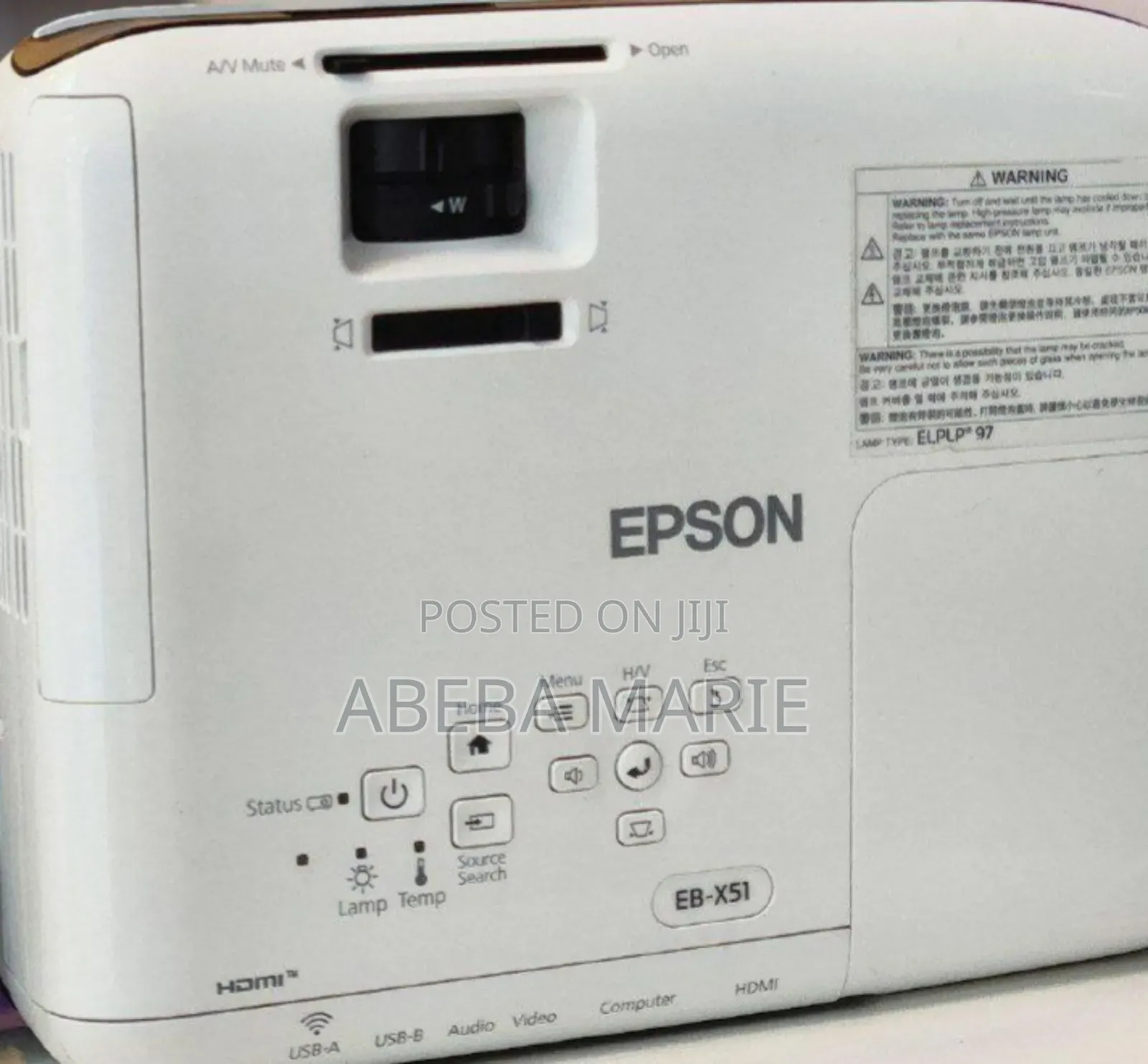 Epson Projector Model: Eb-X51 Has: Bag Remote Model Name: Eb-X51