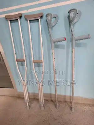Photo - Aluminium Underarm Crutches =吟 Ideal for Keeping Weight Off an Injured