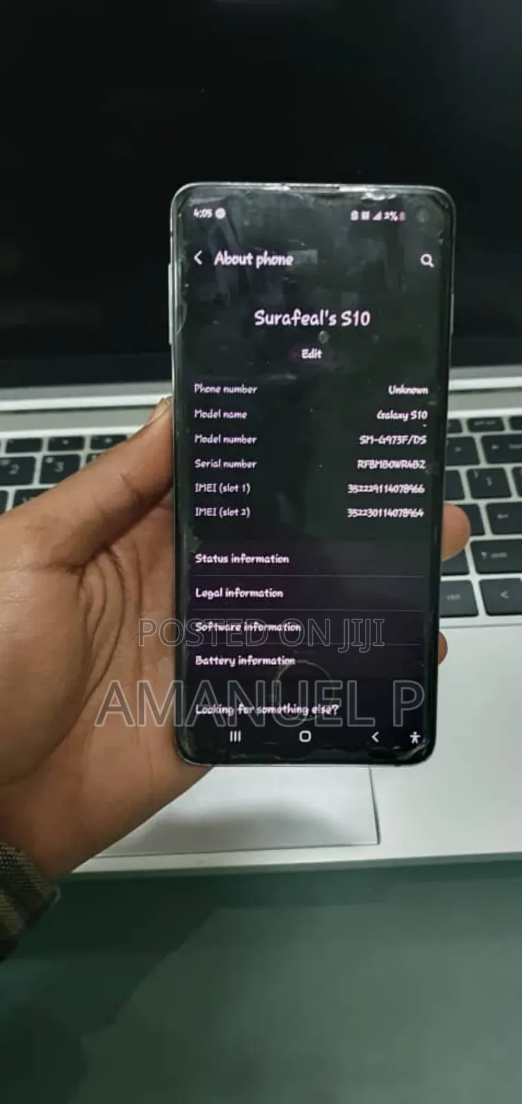 Samsung Galaxy S10 128 GB Black