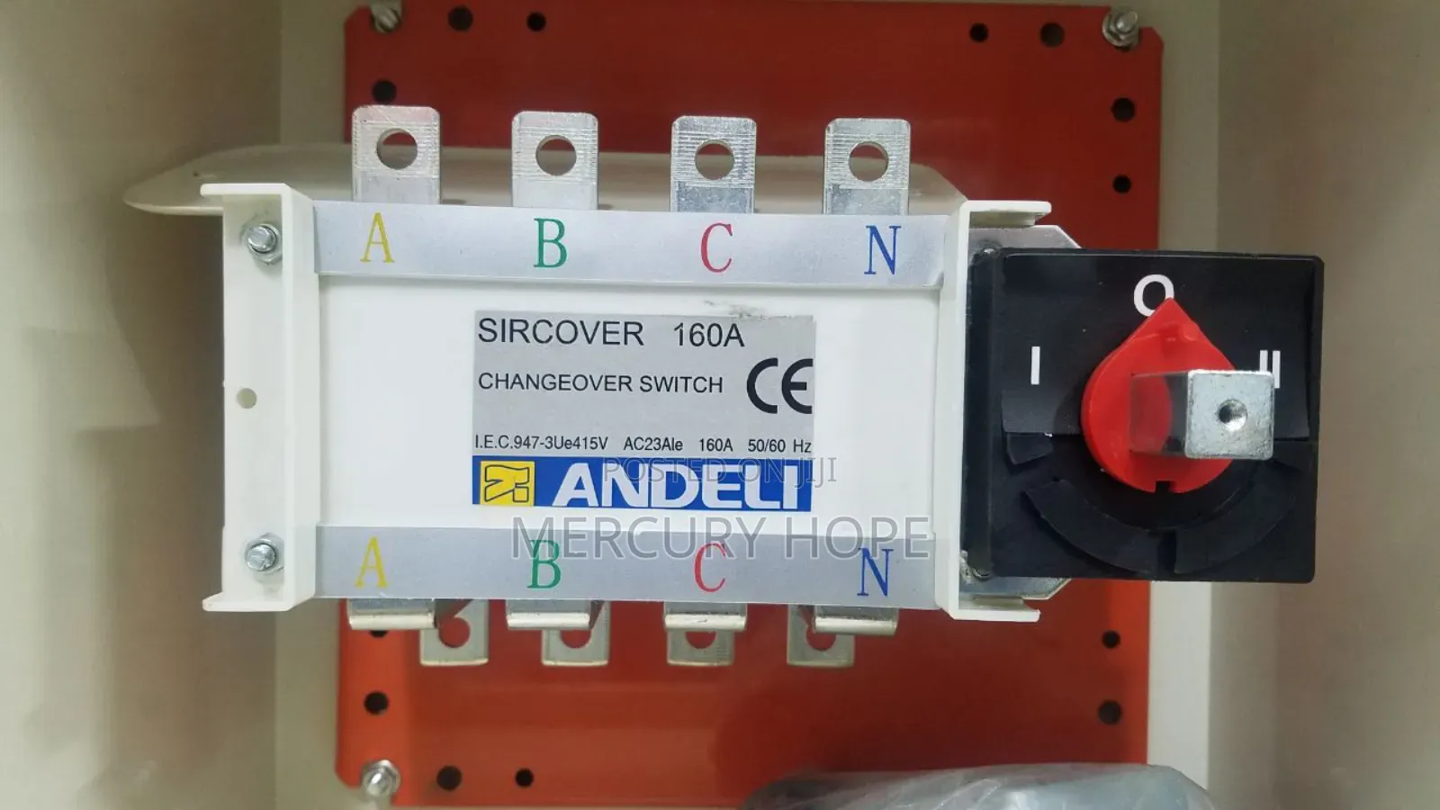 Changeover Switch 160a