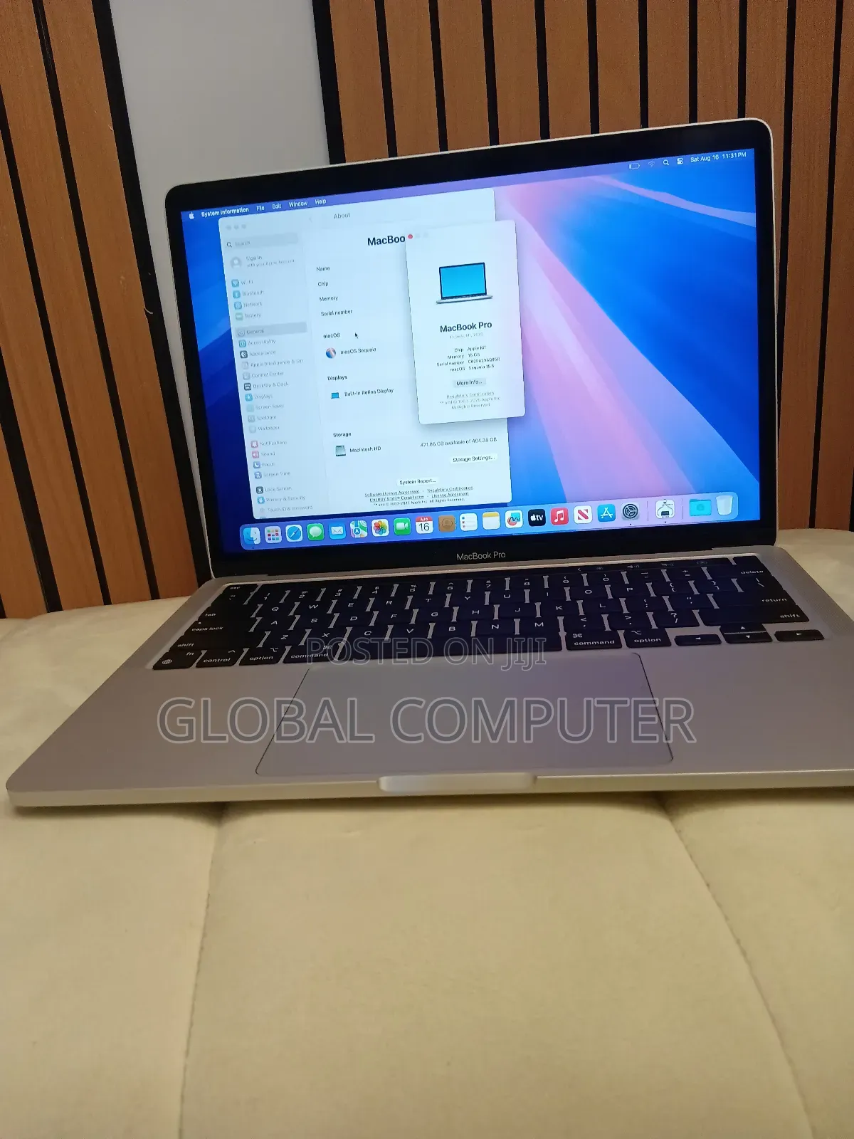 New Laptop Apple MacBook Pro M1 16GB Apple M1 SSD 512GB