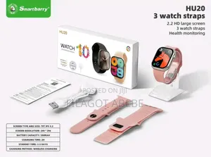Hu20 Watch 10 Smart Wach With 3 Straps 2025 Edition