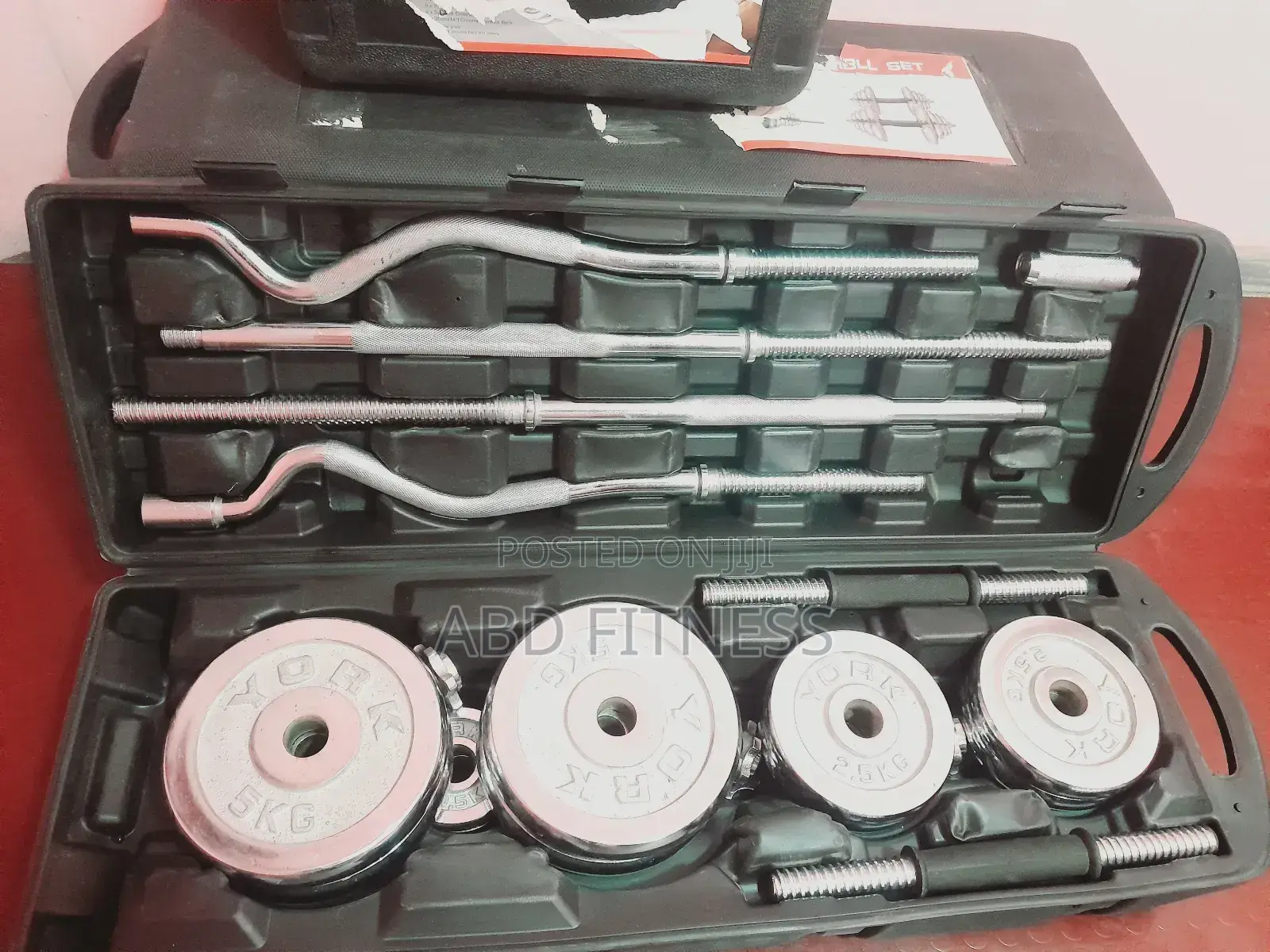 Meet Your All-in-One 55 Kg Set Dumbbells, Curl Bar, Space Saving.