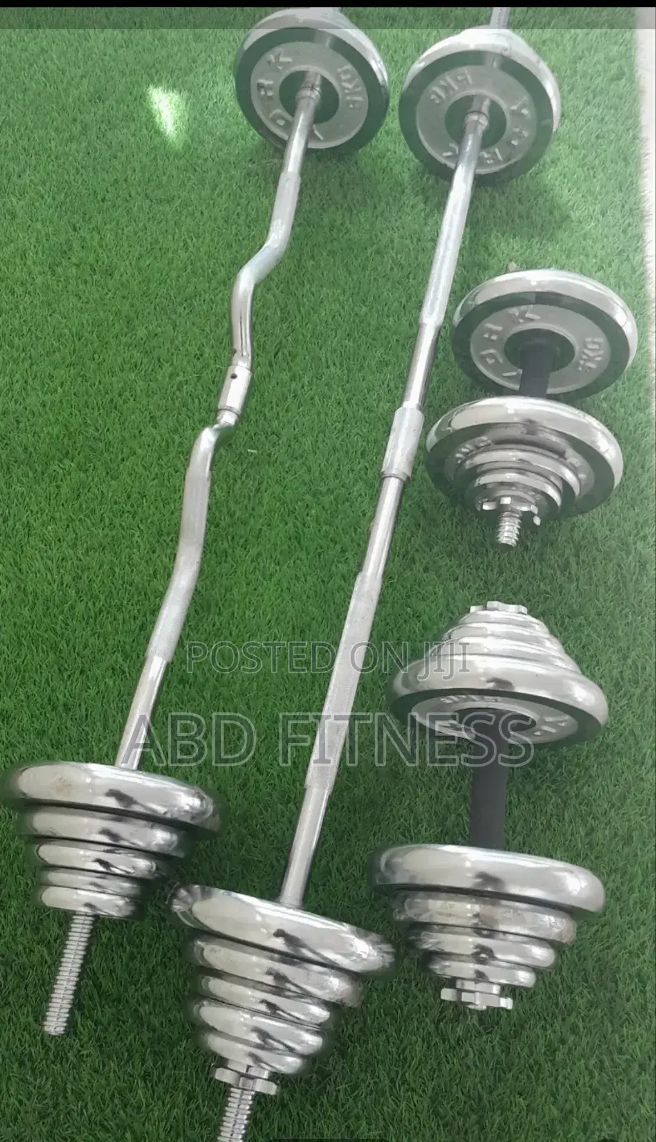 Meet Your All-in-One 55 Kg Set Dumbbells, Curl Bar, Space Saving.