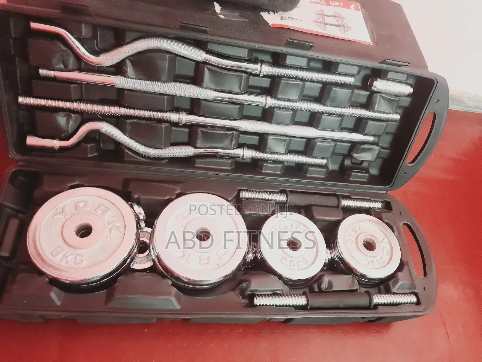 Dumbbell and Barbells Set ዳምፕል እና ባርቤል ሁሉንም በአንድ ፓኬጅ Adjustable