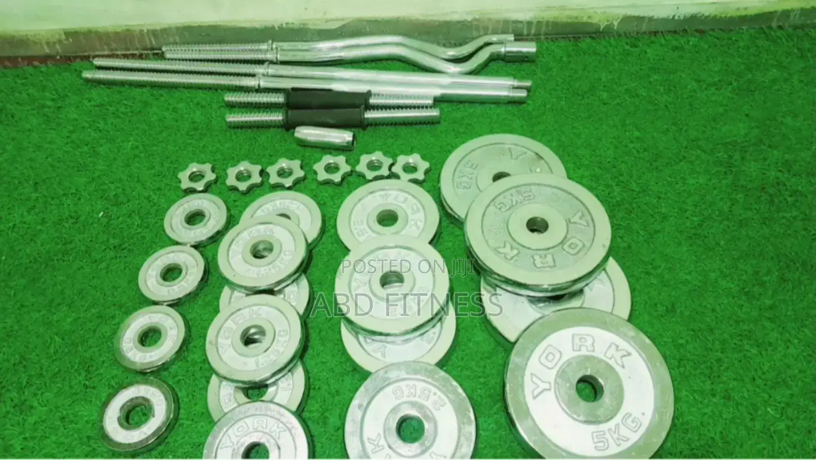 Dumbbell and Barbells Set ዳምፕል እና ባርቤል ሁሉንም በአንድ ፓኬጅ Adjustable