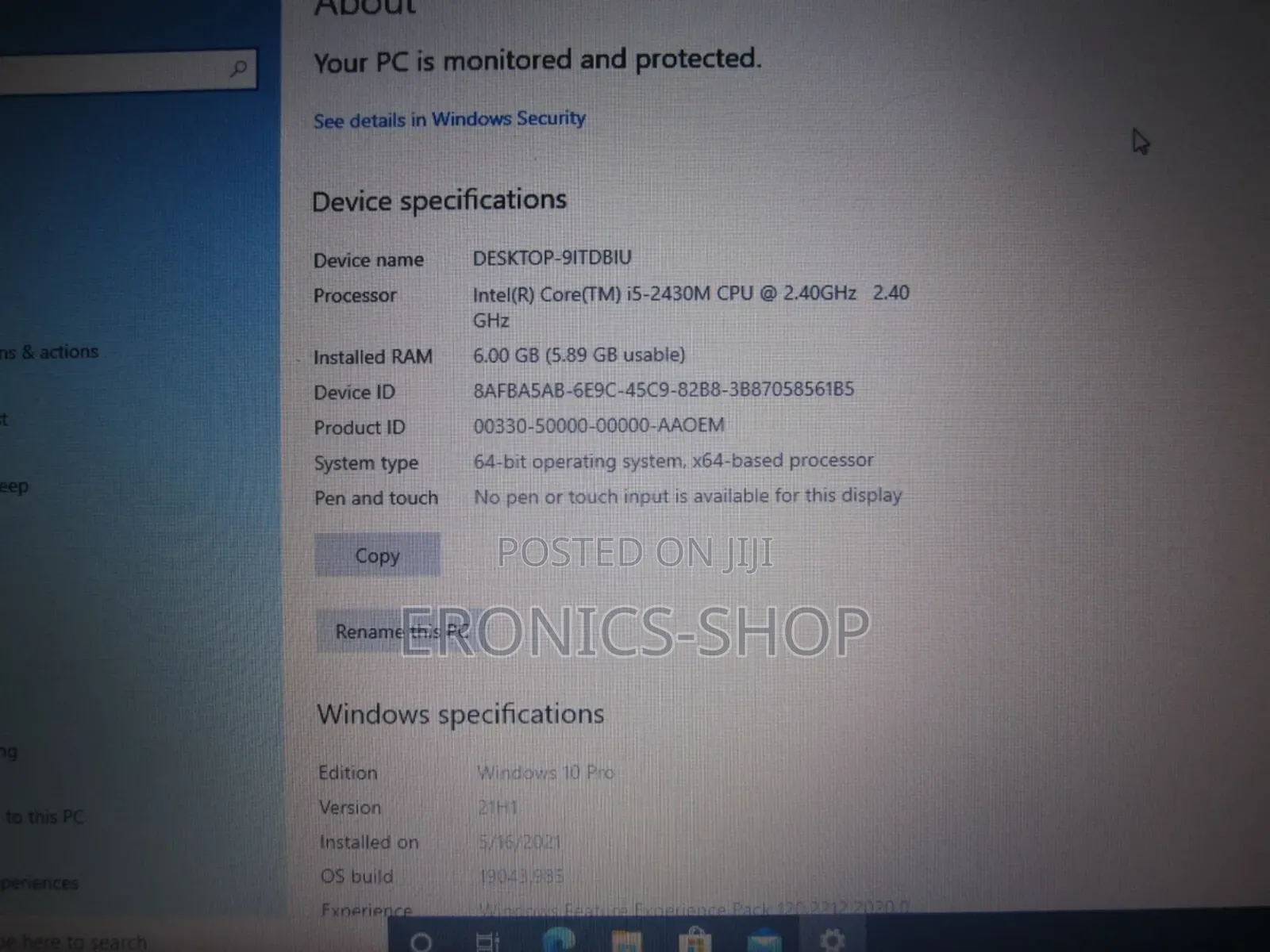 Laptop Lenovo ThinkPad T20 6GB Intel Core I5 HDD 320GB