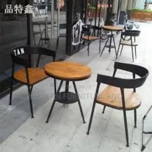 Perfect Cafe Chairs and Table(3chair+Table)