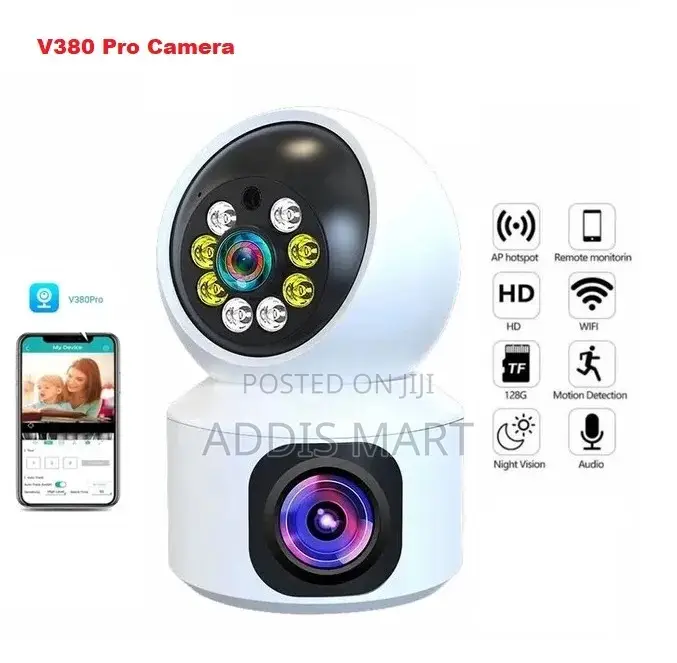 V380 Pro Dual Lans Wifi Camera 1080p Rotatable 360 | 4g Sim