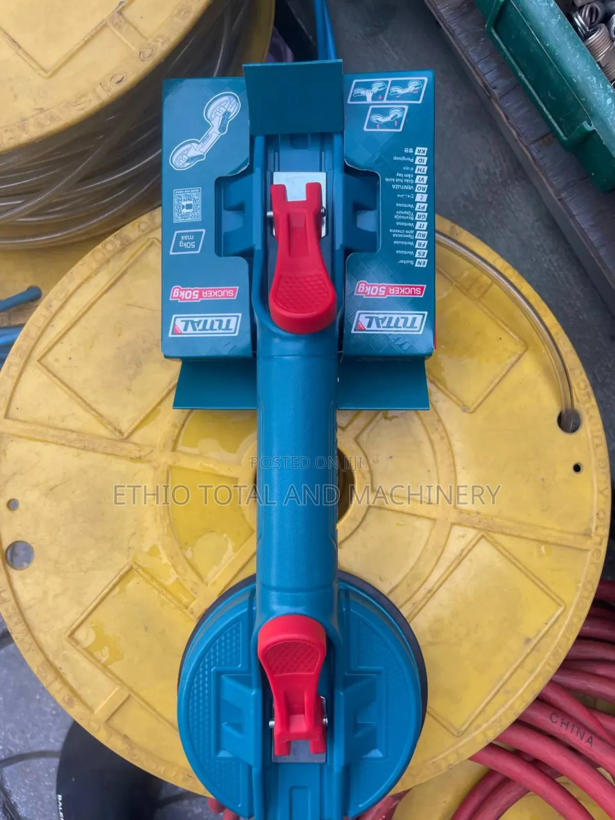 Total Glass Tile Lifter Glass Suction Cup ሜንጦዝ መስታት ማንሻ ባለ 2