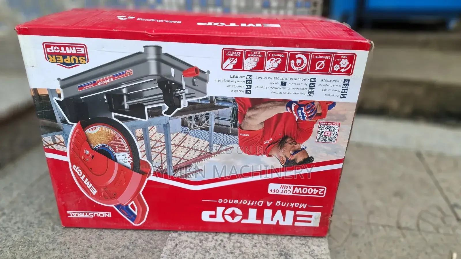 Emtop Cutoff 2400w የብረት መቁረጫ ማሽን