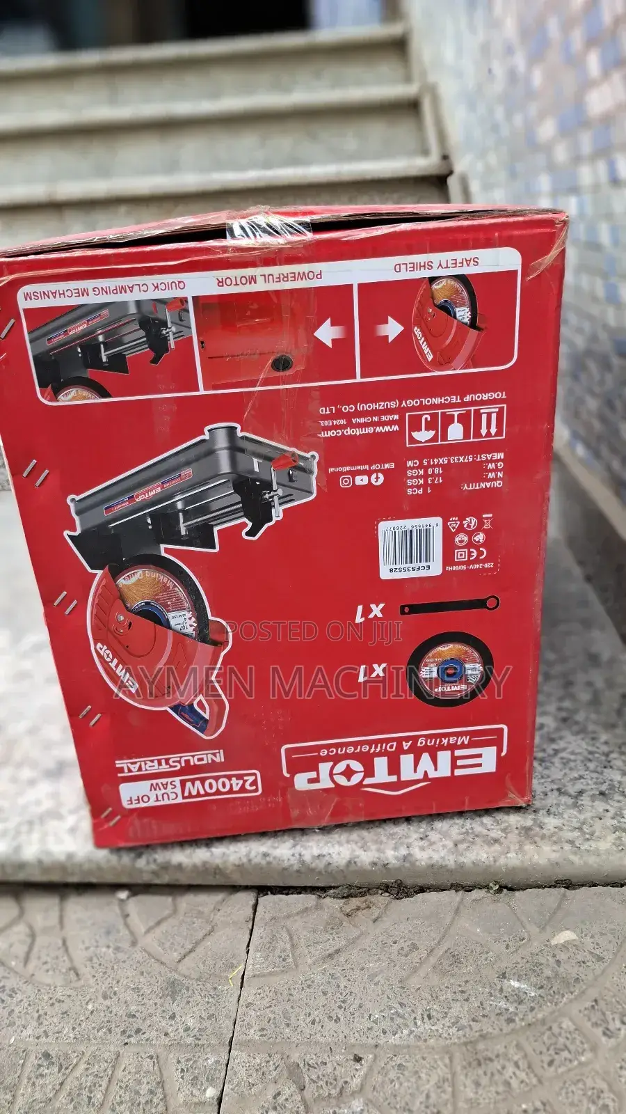 Emtop Cutoff 2400w የብረት መቁረጫ ማሽን