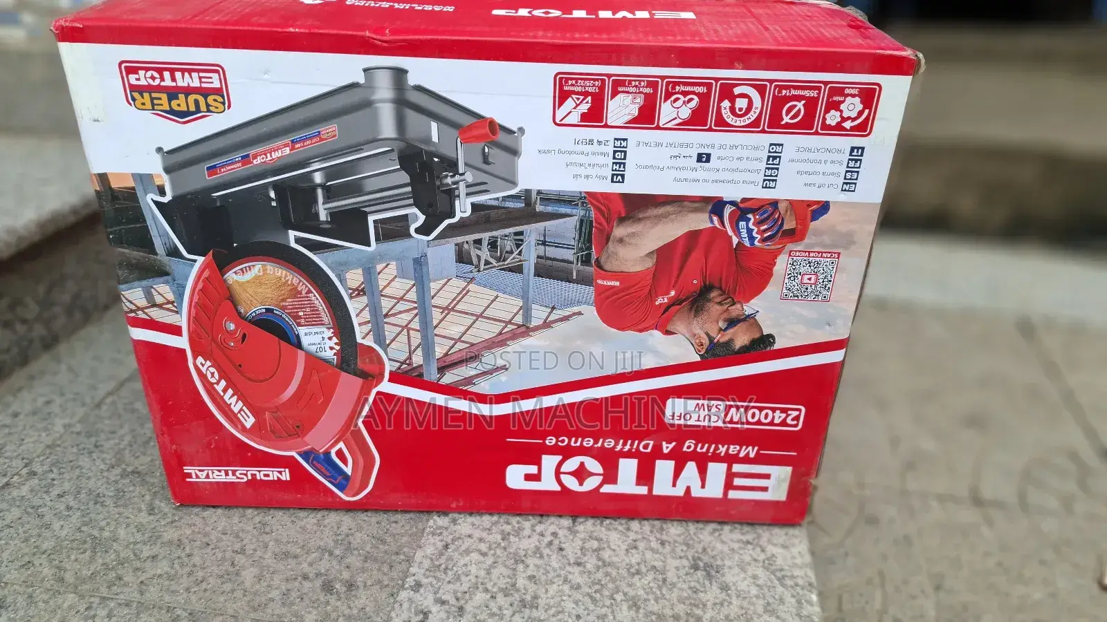 Emtop Cutoff 2400w የብረት መቁረጫ ማሽን