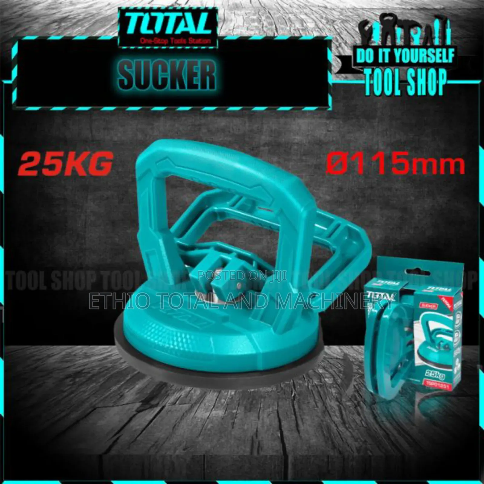 Total Glass Tile Lifter (Glass Suction Cup) ሜንጦዝ መስታወት ማንሻ ባለ 1