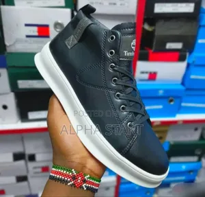 Timberland Casual Leather ‘Blue/Black’ Mid Boots Men’S Shoes