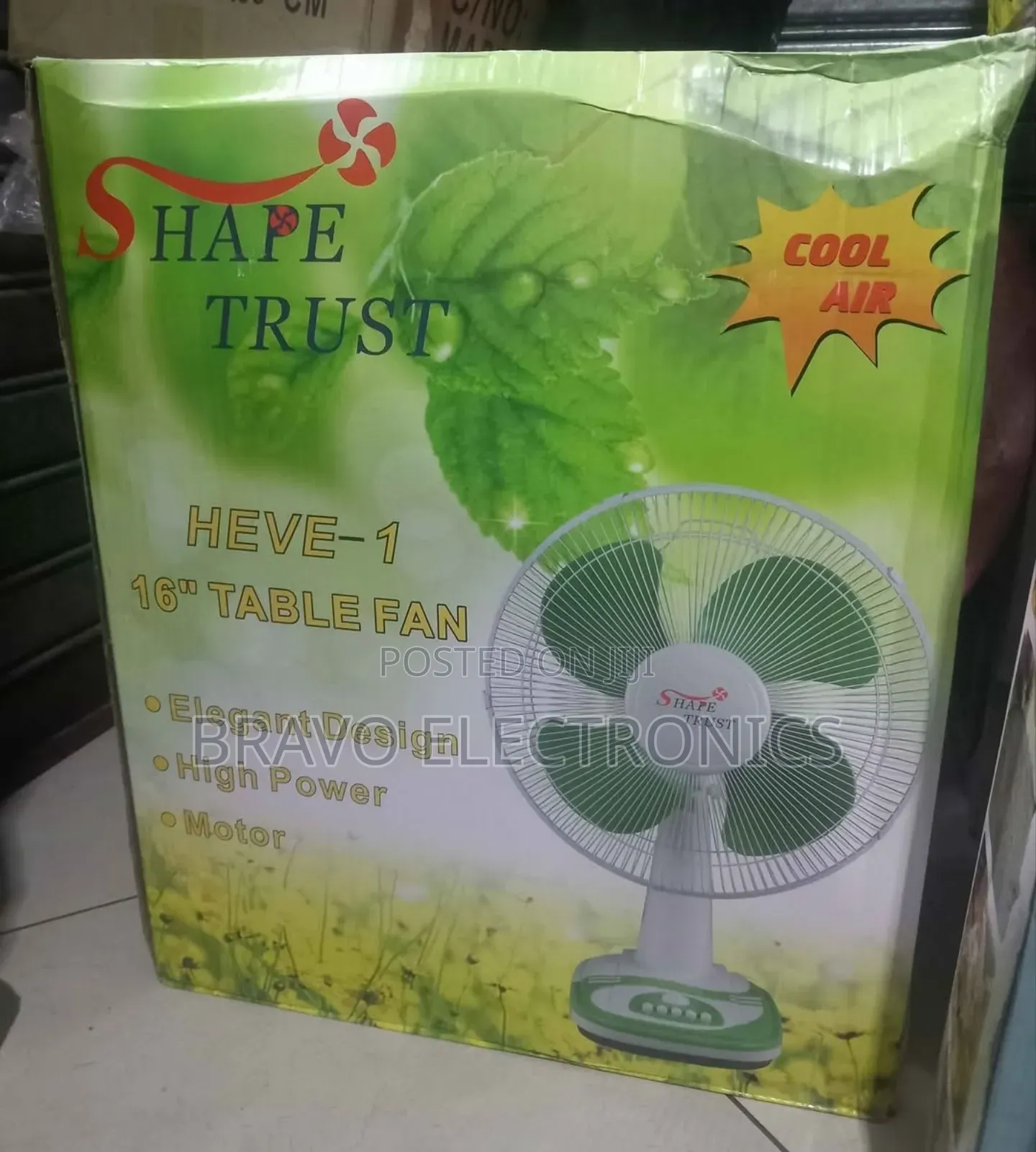 Shape Trust 16” Table Fan – Cool Air, High Power!