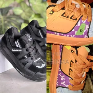 Photo - Naked Wolf and Multi-Color Lv-Style Shoes