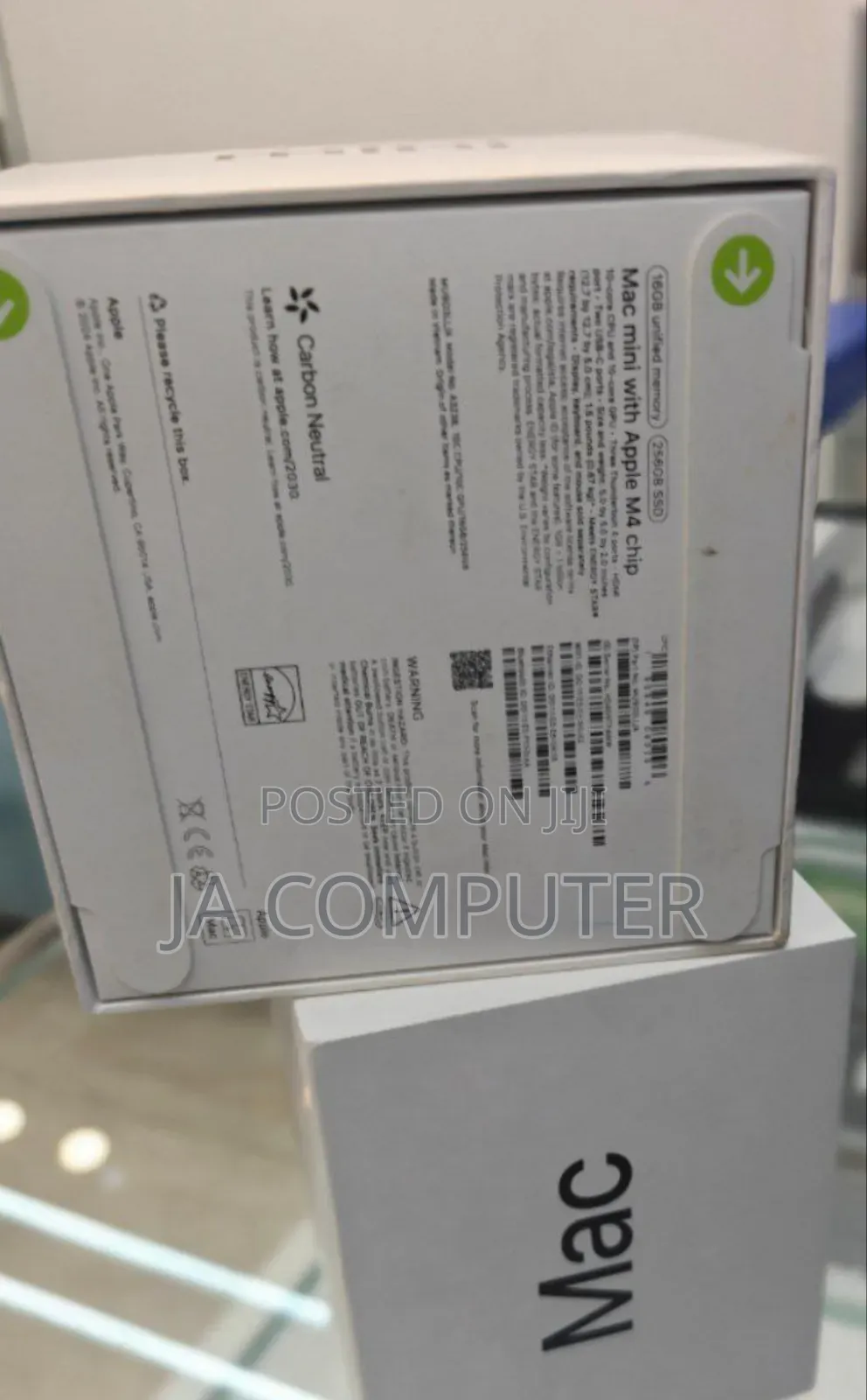 New Desktop Computer Apple Mac Mini M4 16GB Apple M4 SSD 256GB