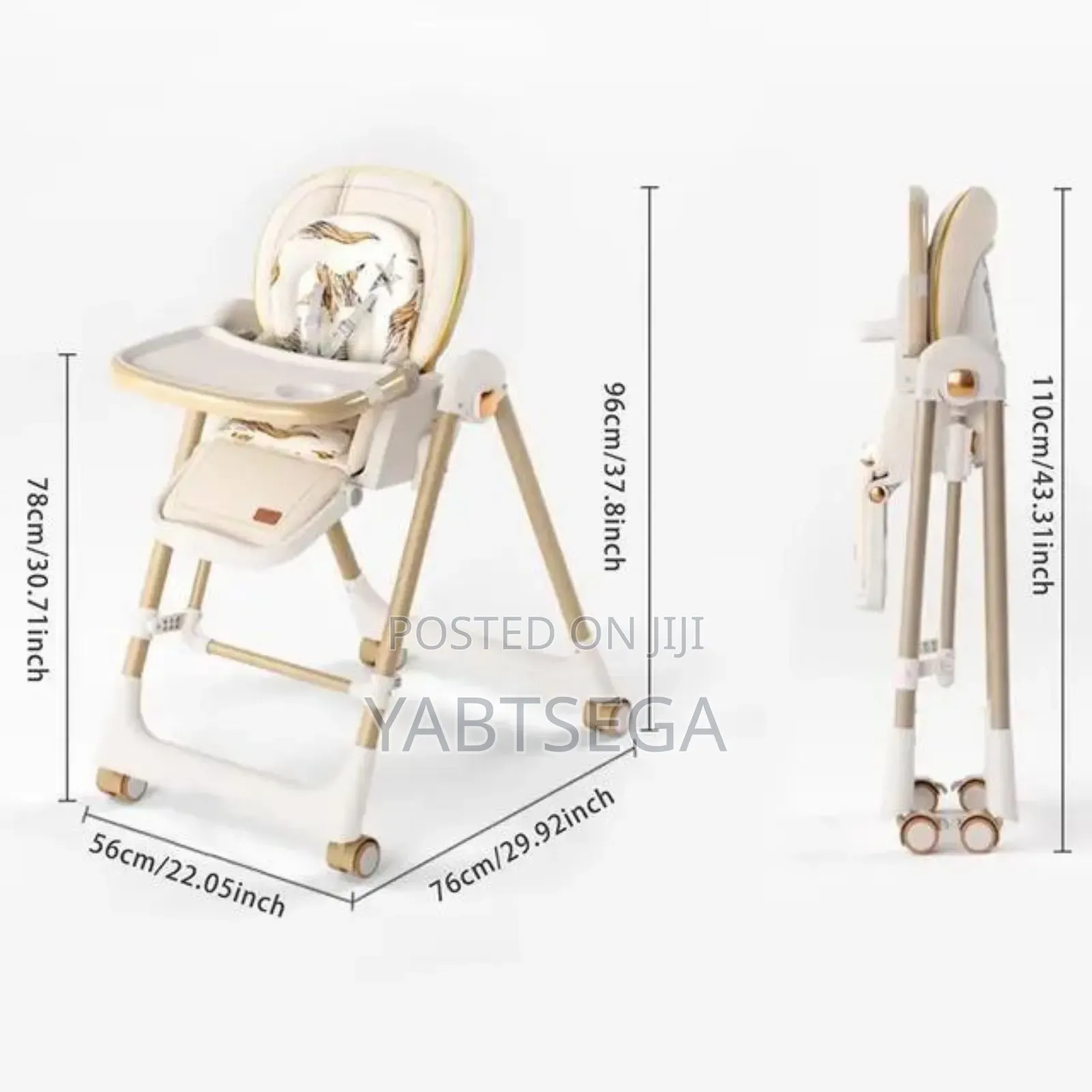 5-in-1high Chair Multifunctionከመመገቢያ ወንበርነት በተጨማሪ ዣዋዥመዌ (Swing)የሚሆን